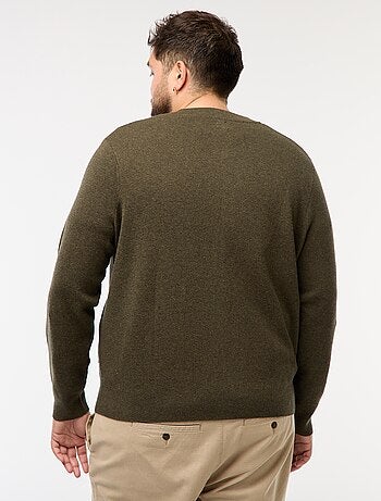 Gilet in maglia tricot con apertura a zip