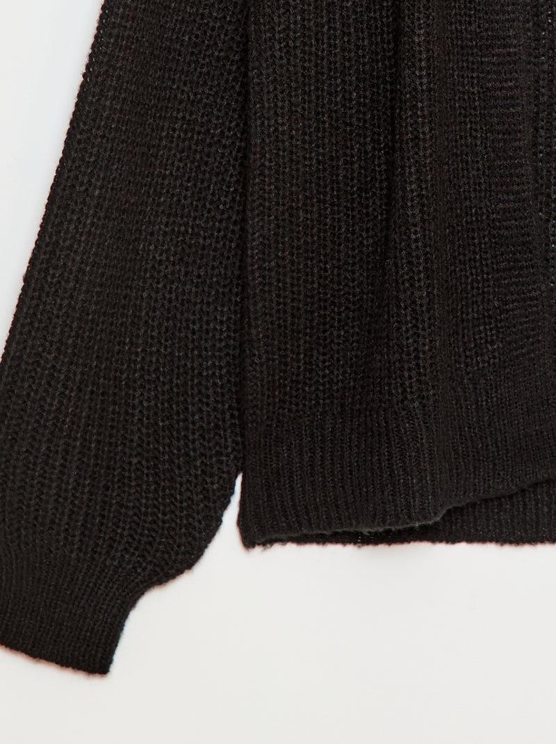 Gilet in maglia tricot 'JDY' Nero - Kiabi