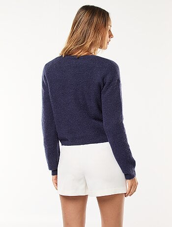Gilet in mohair e misto lana