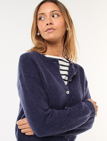 Gilet in mohair e misto lana