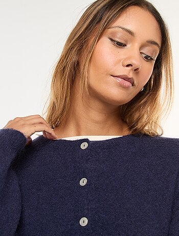 Gilet in mohair e misto lana