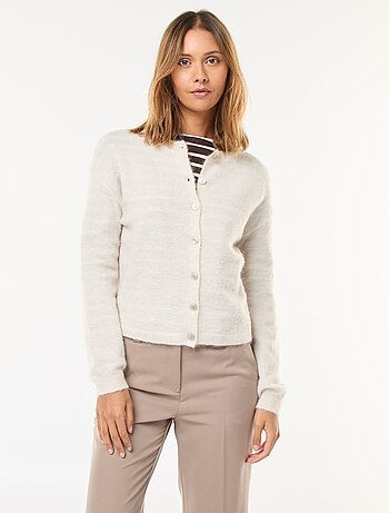 Gilet in mohair e misto lana