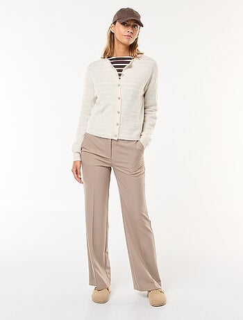 Gilet in mohair e misto lana