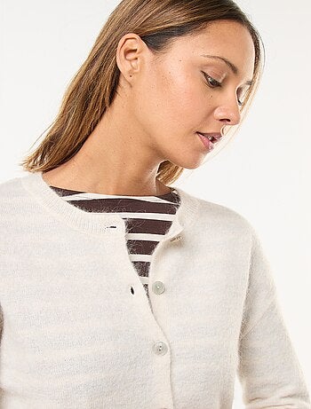 Gilet in mohair e misto lana