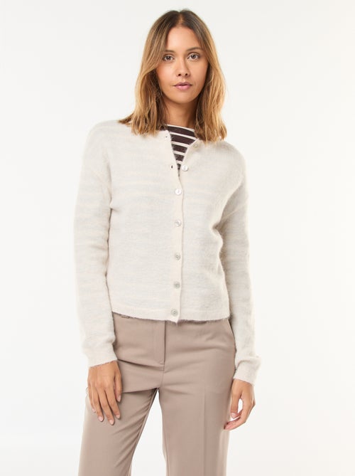 Gilet in mohair e misto lana - Kiabi