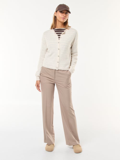 Gilet in mohair e misto lana - Kiabi