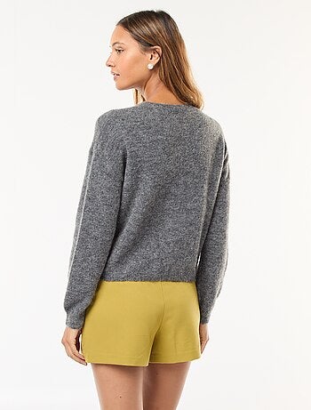 Gilet in mohair e misto lana