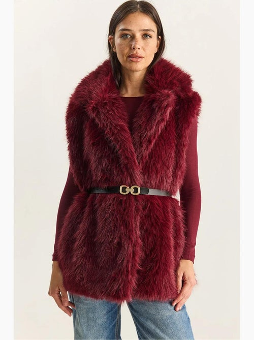 Gilet in pelliccia sintetica lucci - Kiabi Gilet in pelliccia sintetica lucci - Kiabi