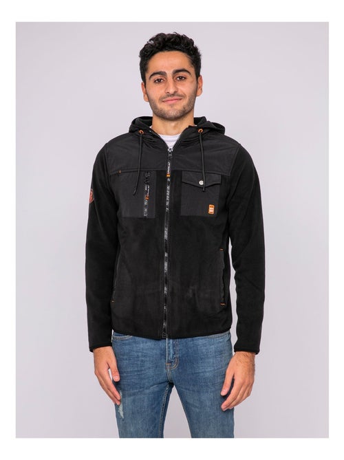 Gilet in pile con cappuccio e zip ZIGGY - Kiabi