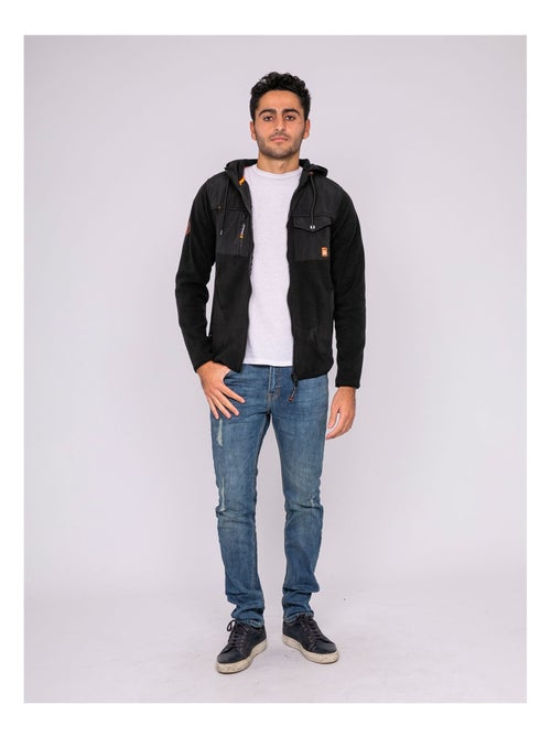 Gilet in pile con cappuccio e zip ZIGGY - Kiabi