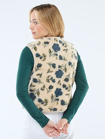 Gilet in sherpa senza maniche