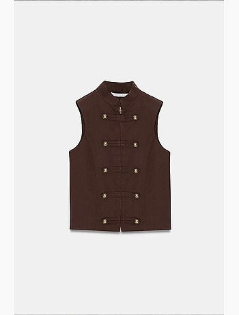 Gilet in tencel dilvin