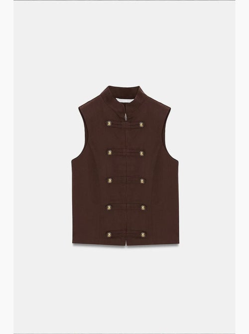 Gilet in tencel dilvin - Kiabi Gilet in tencel dilvin - Kiabi