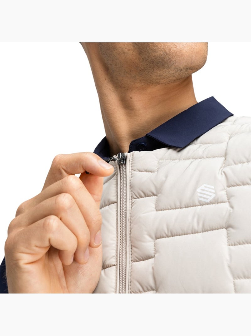Gilet isolante da golf da uomo golf uomo royal sand Beige - Kiabi