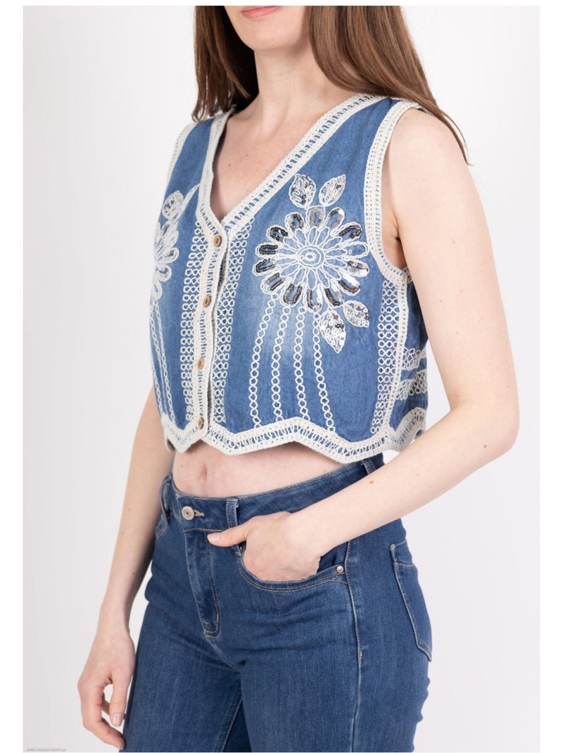 Gilet Kebello Blu - Kiabi
