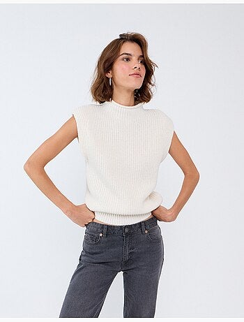 Gilet lavorato a maglia, mo fashion