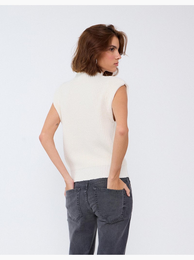 Gilet lavorato a maglia, mo fashion Ecru - Kiabi