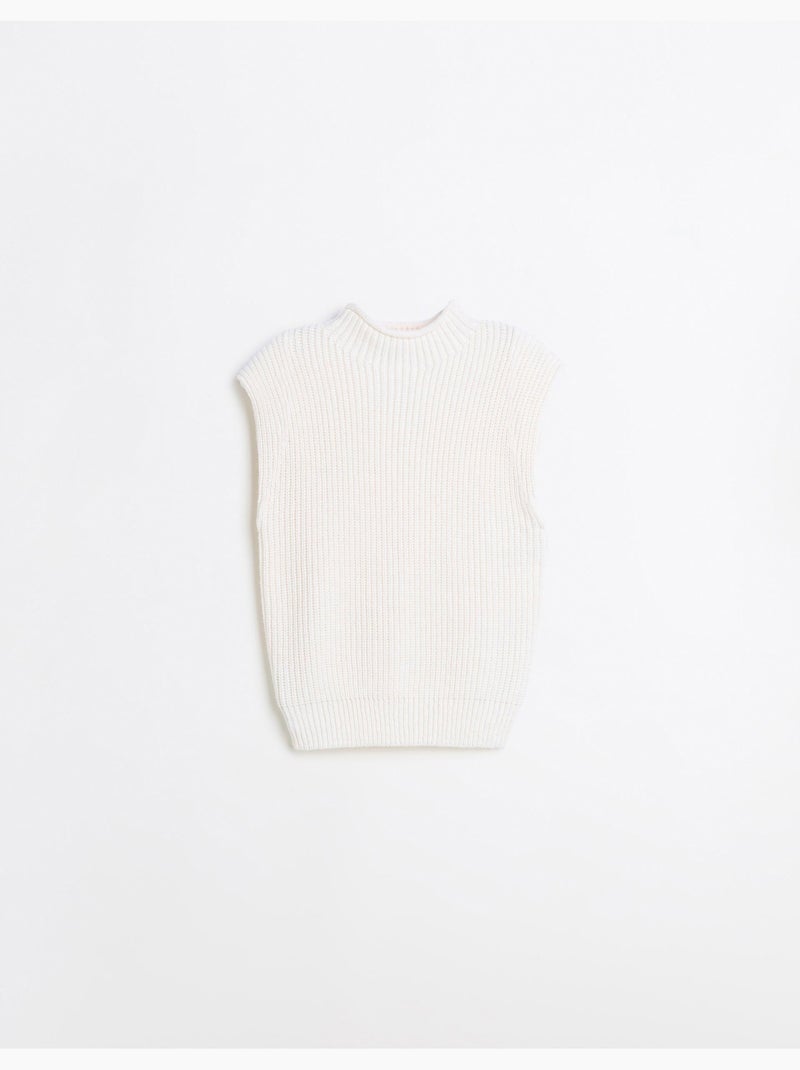 Gilet lavorato a maglia, mo fashion Ecru - Kiabi