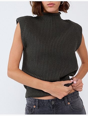 Gilet lavorato a maglia, mo fashion