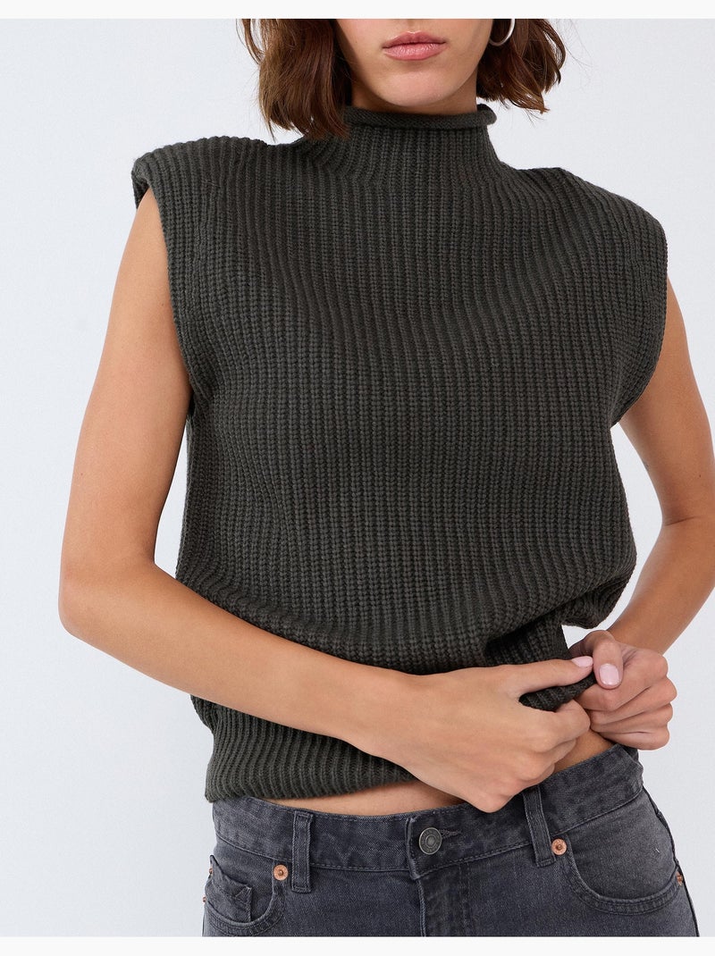 Gilet lavorato a maglia, mo fashion Verde - Kiabi