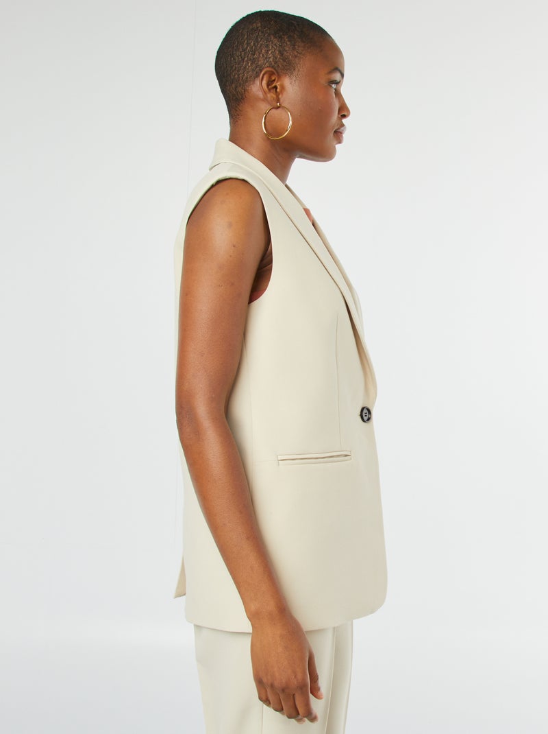 Gilet longue senza maniche GRIGIO - Kiabi