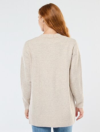 Gilet lungo aperto