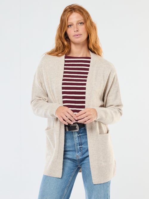 Gilet lungo aperto - Kiabi