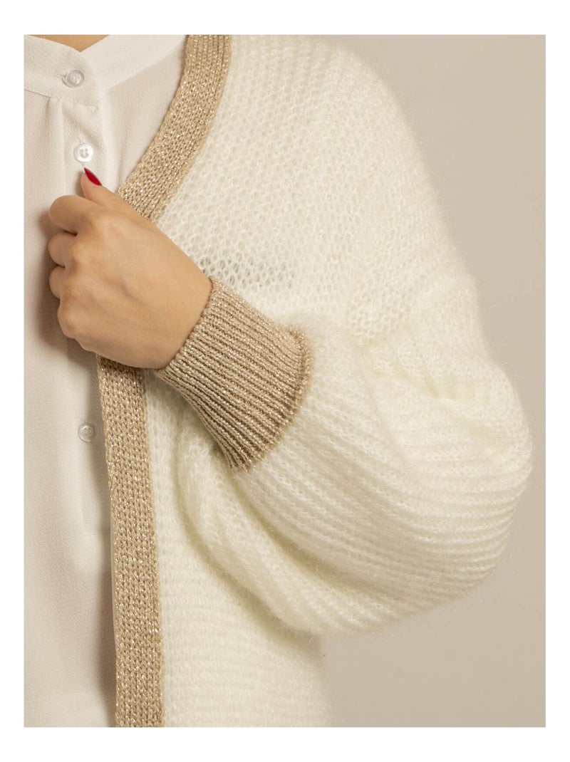 Gilet lungo aperto kody Bianco - Kiabi