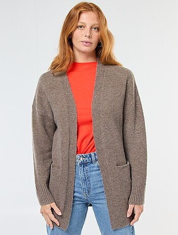 Gilet lungo aperto