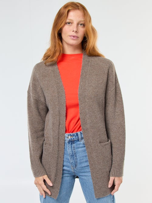 Gilet lungo aperto - Kiabi