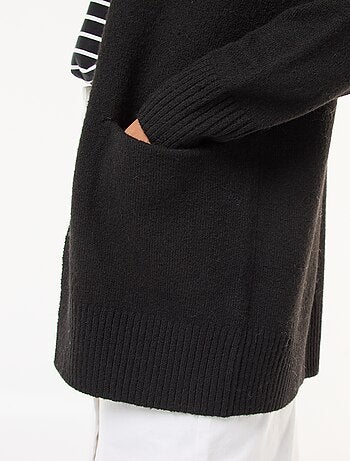 Gilet lungo aperto