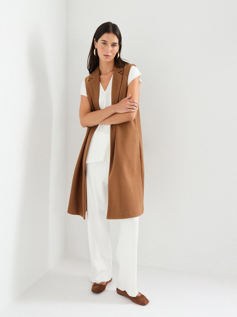 Gilet lungo, MO Fashion Beige - Kiabi