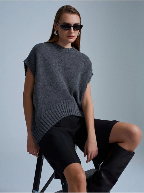Gilet maglione in maglia a coste oversize dilvin - Kiabi Gilet maglione in maglia a coste oversize dilvin - Kiabi