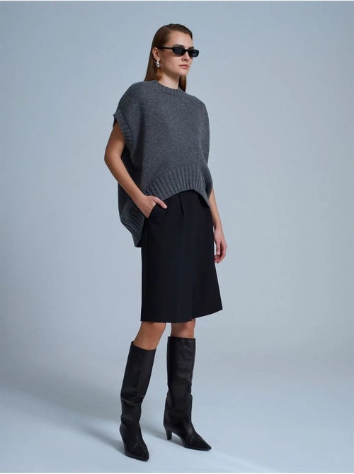 Gilet maglione in maglia a coste oversize dilvin - Kiabi Gilet maglione in maglia a coste oversize dilvin - Kiabi