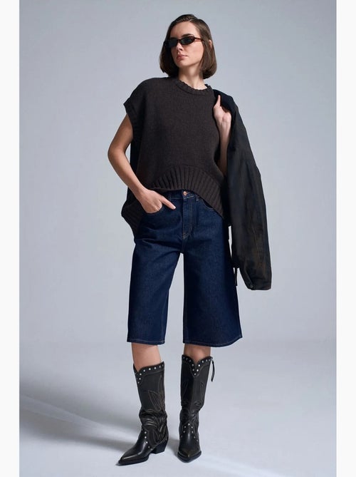 Gilet maglione in maglia a coste oversize dilvin - Kiabi Gilet maglione in maglia a coste oversize dilvin - Kiabi