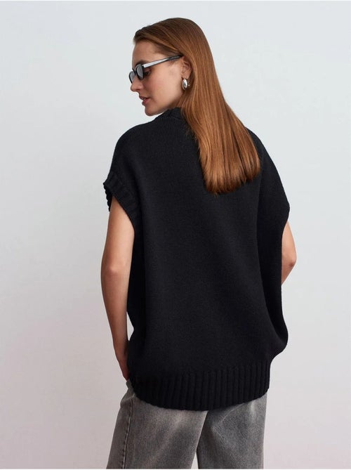 Gilet maglione in maglia a coste oversize dilvin - Kiabi Gilet maglione in maglia a coste oversize dilvin - Kiabi