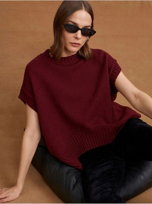 Gilet maglione in maglia a coste oversize dilvin - Kiabi Gilet maglione in maglia a coste oversize dilvin - Kiabi