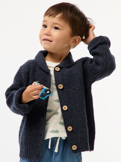 Gilet pesante con collo a scialle - Kiabi