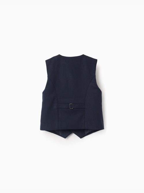 Gilet piqué con tasche decorative - Kiabi