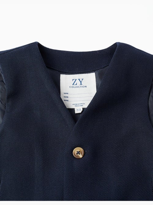 Gilet piqué con tasche decorative - Kiabi