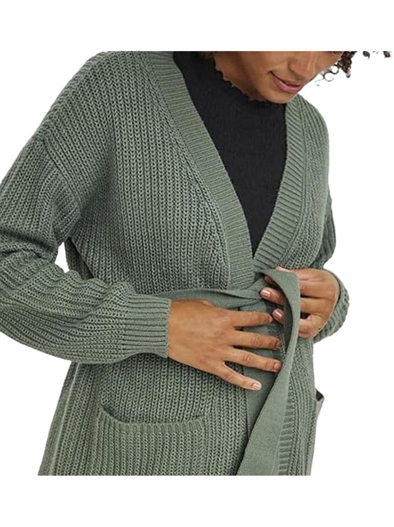 Gilet Premaman con Cintura Vero Moda Verde kaki chiaro - Kiabi