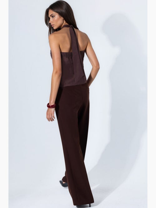 Gilet sartoriale in misto modal scollo all’americana aderente con nodo hiccup - Kiabi Gilet sartoriale in misto modal scollo all’americana aderente con nodo hiccup - Kiabi