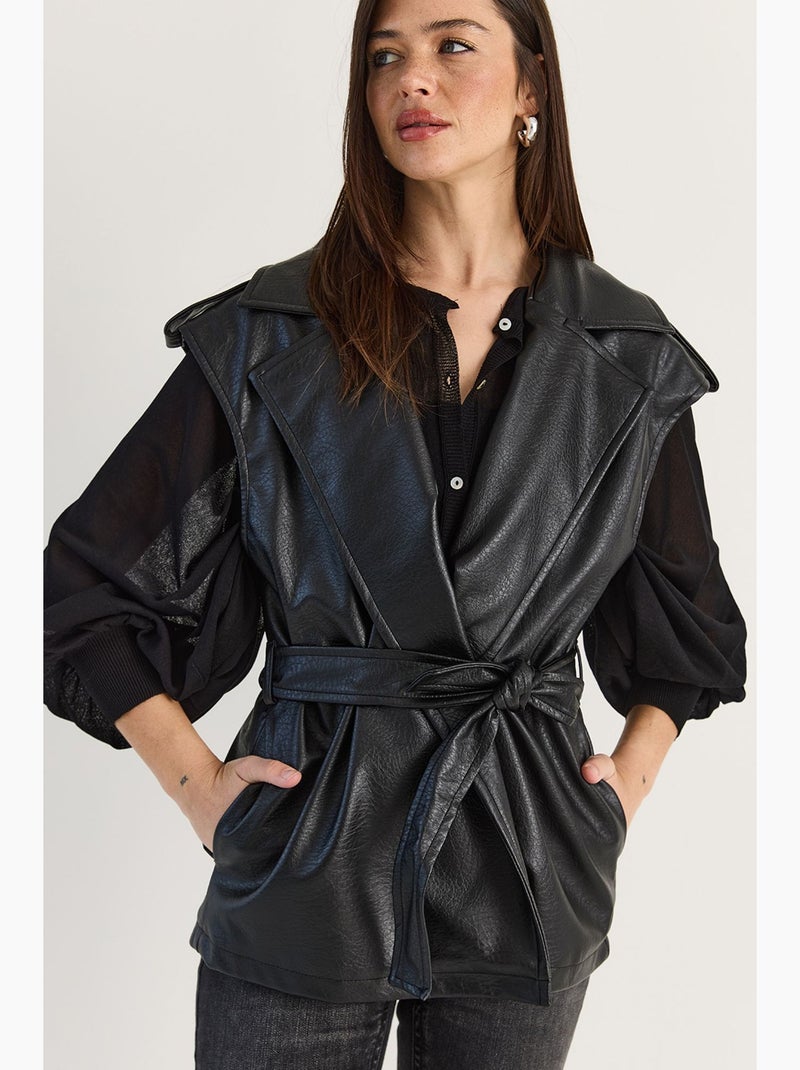 Gilet sartoriale lucci Nero - Kiabi