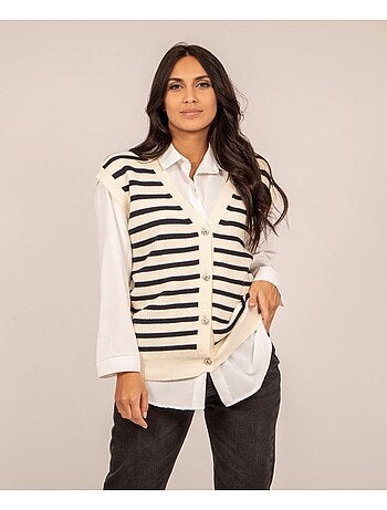 Gilet senza maniche a righe KILISS