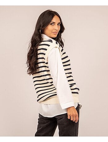 Gilet senza maniche a righe KILISS