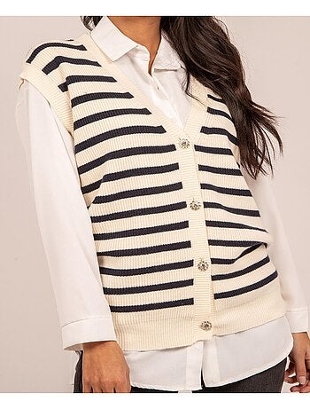 Gilet senza maniche a righe KILISS