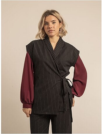 Gilet senza maniche a righe UVINY