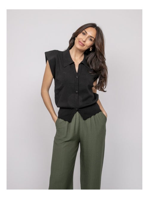 Gilet senza maniche con colletto polo FARDA - Kiabi