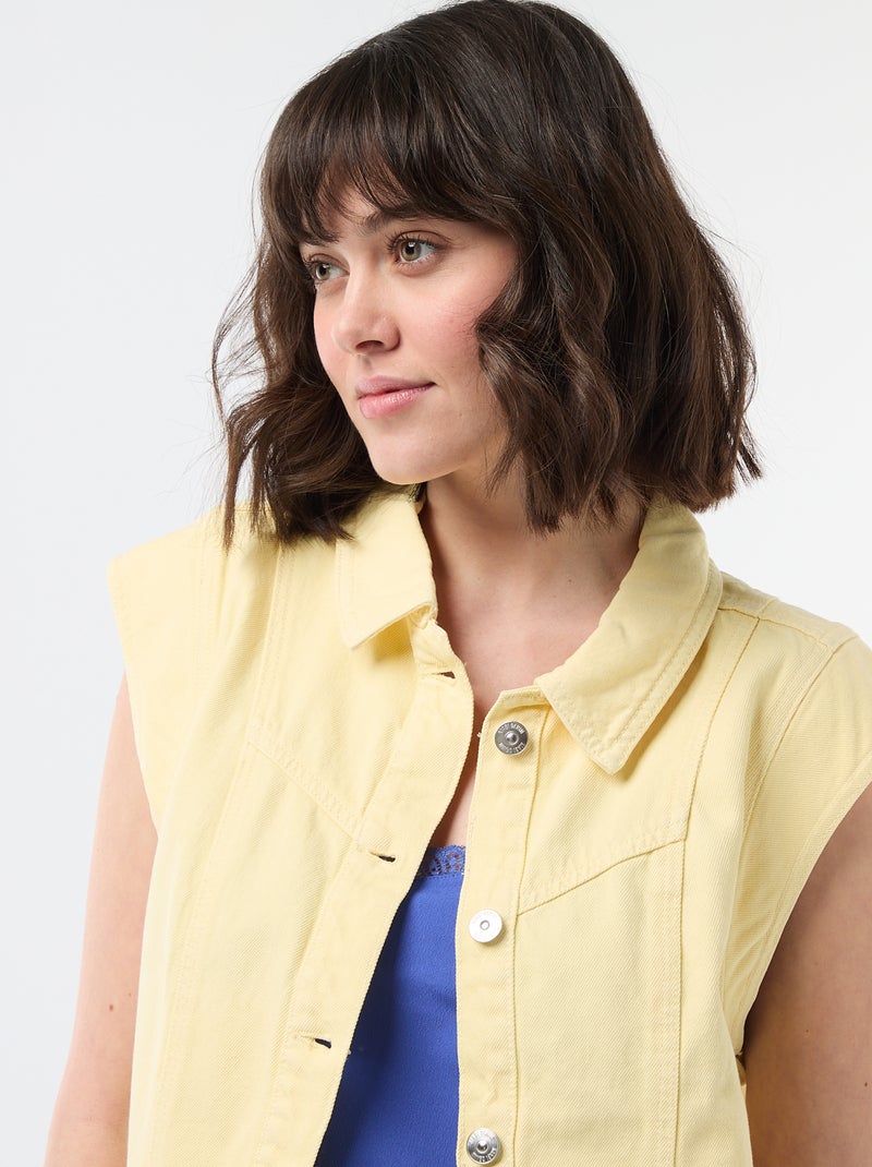 Gilet senza maniche con stampa mucca Giallo - Kiabi