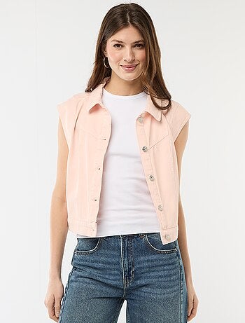 Gilet senza maniche con stampa mucca